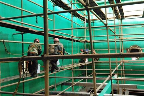 玻璃鋼防腐工程現(xiàn)場